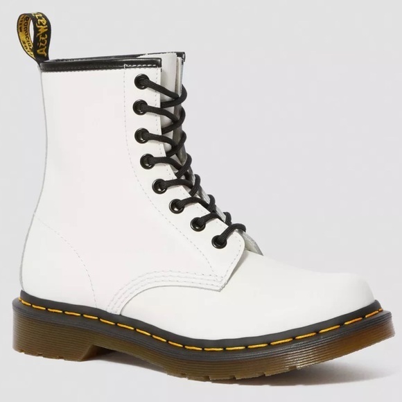 1460 WOMEN'S SMOOTH LEATHER LACE UP BOOTS DR Martens - Picture 1 of 10